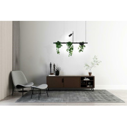 Lampa wisząca Plant Line lampa pozioma z trzema doniczkami  Lampa wisząca Plant Line lampa pozioma z trzema doniczkami
