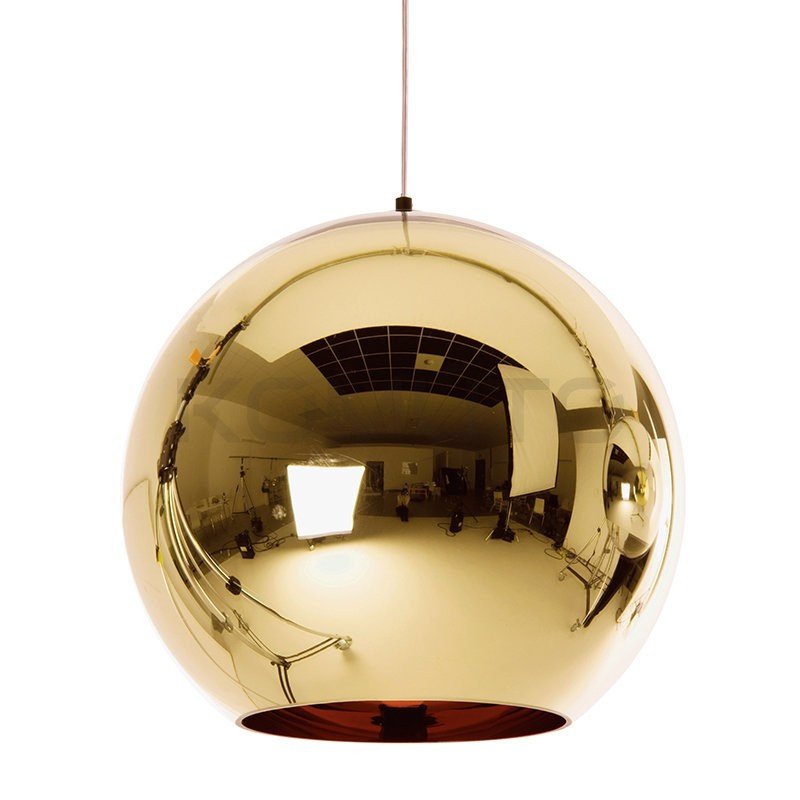 Lampa wisząca glamour złota Mirror Bolla 30