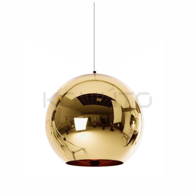 Lampa wisząca glamour złota Mirror Bolla 40