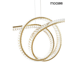 Lampa wisząca kryształowa WAVE 120 złota glamour Lampa wisząca kryształowa WAVE 120 złota glamour