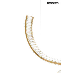 Lampa wisząca kryształowa WAVE 120 złota glamour Lampa wisząca kryształowa WAVE 120 złota glamour