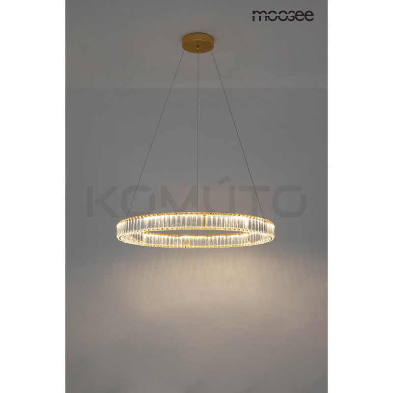 Lampa wisząca glamour LIBERTY 40 złota okrąg  Lampa wisząca glamour LIBERTY 40 złota okrąg