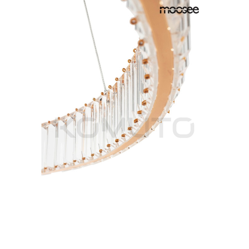 Lampa wisząca glamour LIBERTY 40 złota okrąg  Lampa wisząca glamour LIBERTY 40 złota okrąg