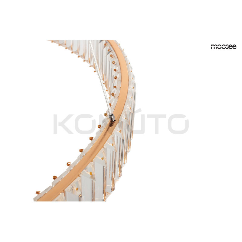 Lampa wisząca glamour LIBERTY 40 złota okrąg  Lampa wisząca glamour LIBERTY 40 złota okrąg