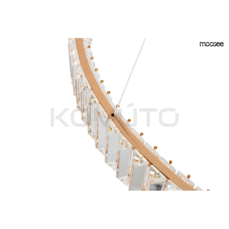 Lampa wisząca glamour LIBERTY 40 złota okrąg  Lampa wisząca glamour LIBERTY 40 złota okrąg