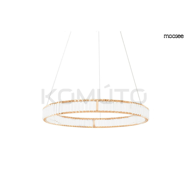Lampa wisząca glamour LIBERTY 40 złota okrąg 
