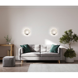 Kinkiet glamour WAVE kryształowy srebrny chrom Kinkiet glamour WAVE kryształowy srebrny chrom