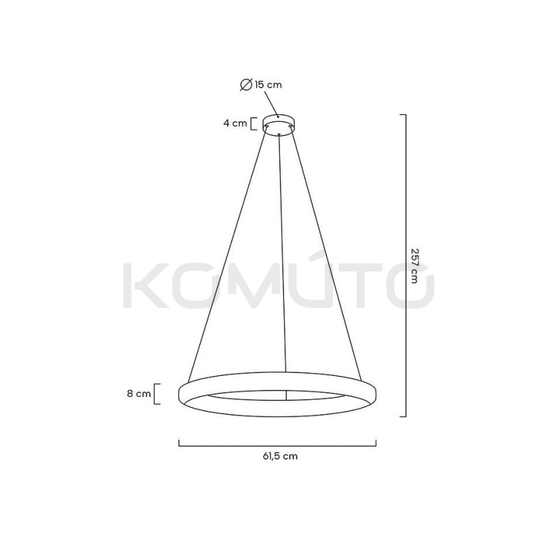Lampa wisząca glamour LIBERTY 60 złota nowoczesny żyrandol Lampa wisząca glamour LIBERTY 60 złota nowoczesny żyrandol