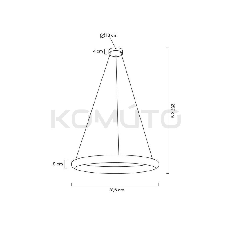 Lampa wisząca glamour LIBERTY 80 złota nowoczesny żyrandol Lampa wisząca glamour LIBERTY 80 złota nowoczesny żyrandol