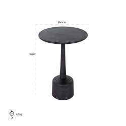 Stolik kawowy Willy 40 okrągły czarny