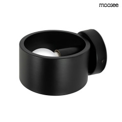 Nowoczesny Kinkiet Arro czarny pierścień obejma do sypialni Nowoczesny Kinkiet Arro czarny pierścień obejma do sypialni