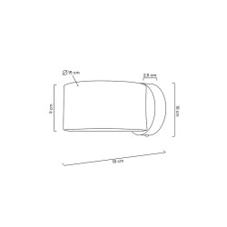 Nowoczesny Kinkiet Arro czarny pierścień obejma do sypialni Nowoczesny Kinkiet Arro czarny pierścień obejma do sypialni