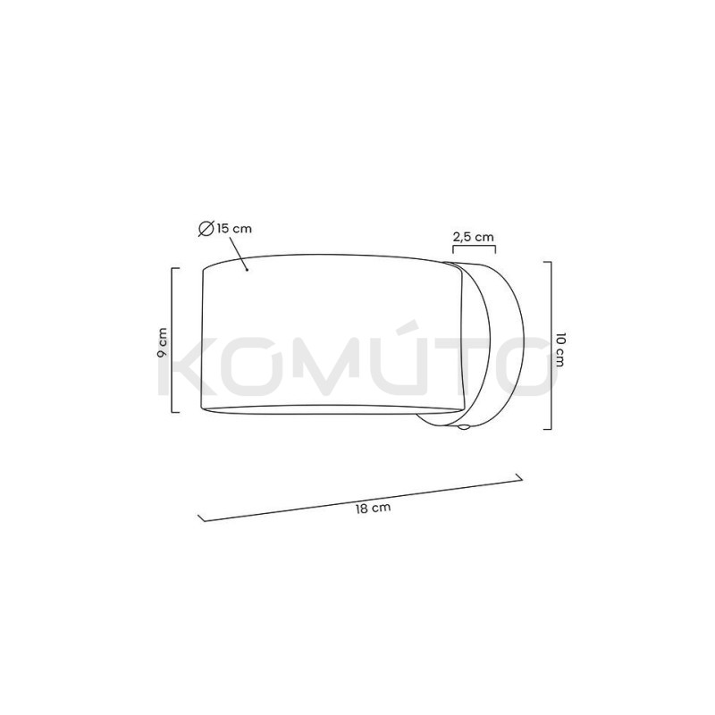 Nowoczesny Kinkiet Arro czarny pierścień obejma do sypialni Nowoczesny Kinkiet Arro czarny pierścień obejma do sypialni