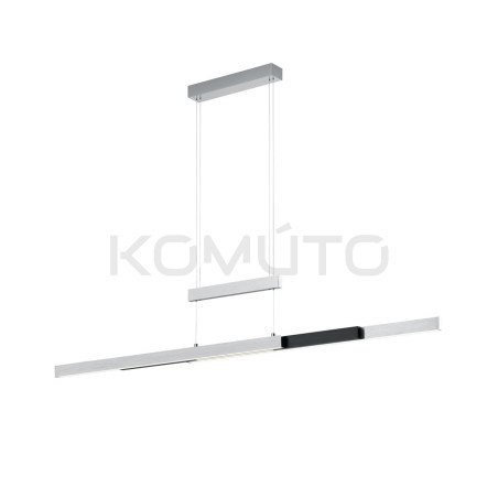 Lampa wisząca Pozioma Bruno srebrna Led