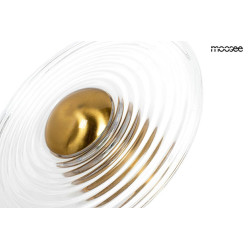 Okrągły Kinkiet ONDA złoty nowoczesny