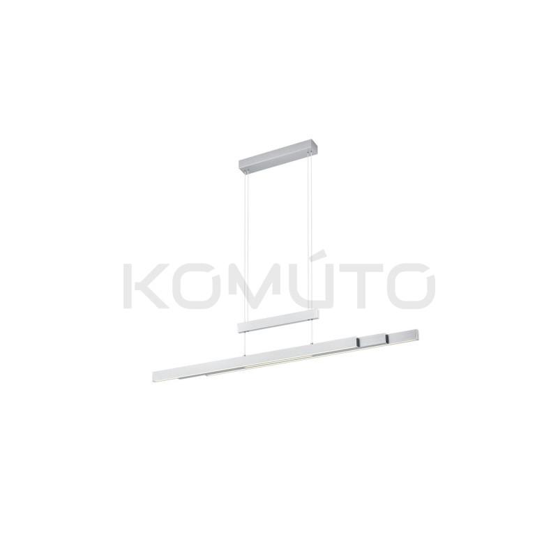 Lampa wisząca Pozioma Bruno srebrny nikiel Led Lampa wisząca Pozioma Bruno srebrny nikiel Led