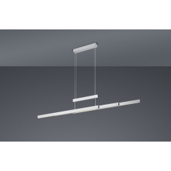 Lampa wisząca Pozioma Bruno srebrny nikiel Led Lampa wisząca Pozioma Bruno srebrny nikiel Led
