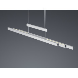 Lampa wisząca Pozioma Bruno srebrny nikiel Led Lampa wisząca Pozioma Bruno srebrny nikiel Led