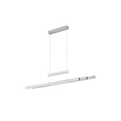 Lampa wisząca Pozioma Bruno srebrny nikiel Led