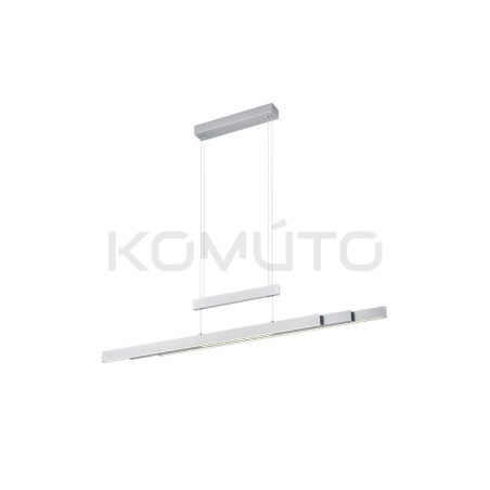Lampa wisząca Pozioma Bruno srebrny nikiel Led