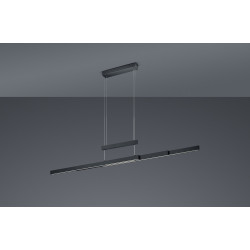 Lampa wisząca Pozioma Bruno czarna mat Led Lampa wisząca Pozioma Bruno czarna mat Led