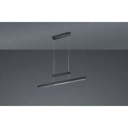 Lampa wisząca Pozioma Bruno czarna mat Led Lampa wisząca Pozioma Bruno czarna mat Led