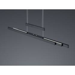 Lampa wisząca Pozioma Bruno czarna mat Led Lampa wisząca Pozioma Bruno czarna mat Led