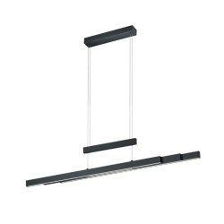 Lampa wisząca Pozioma Bruno czarna mat Led