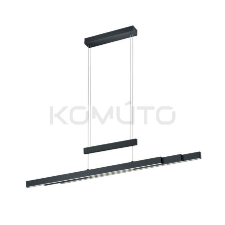 Lampa wisząca Pozioma Bruno czarna mat Led