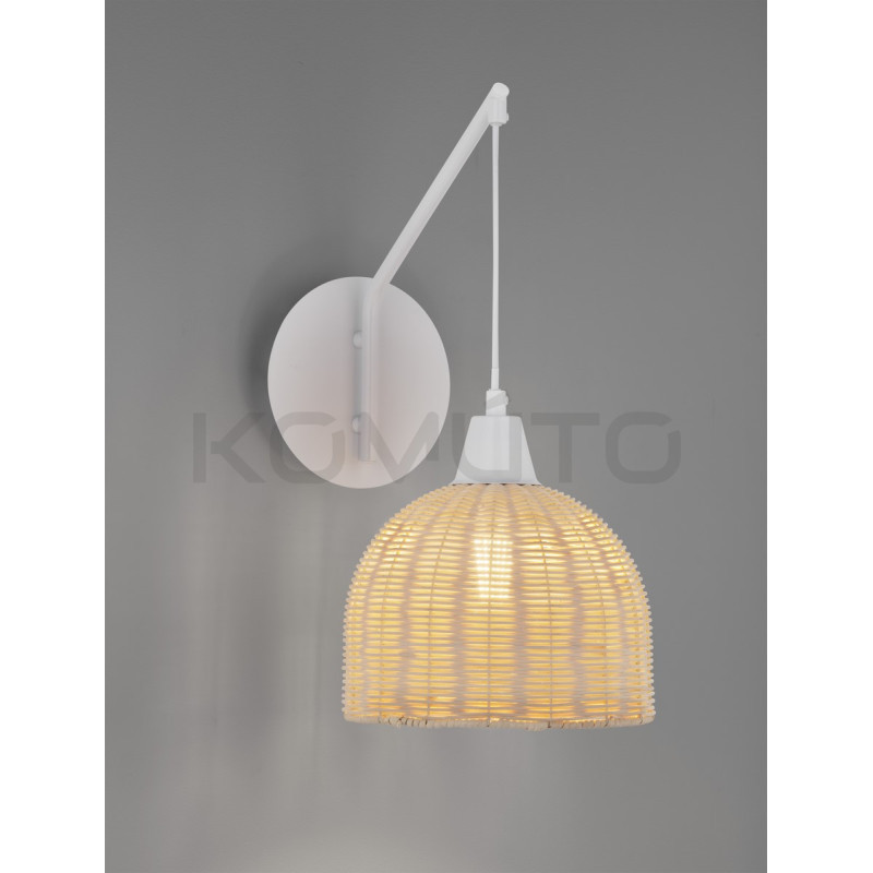 kinkiet boho Summer rattan naturalny