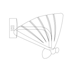 Kinkiet glamour Bee Motyl złoty 18 urokliwy romantyczny