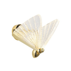 Kinkiet glamour Bee Motyl złoty 18 urokliwy romantyczny