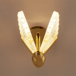 Kinkiet glamour Bee Motyl złoty 18 urokliwy romantyczny