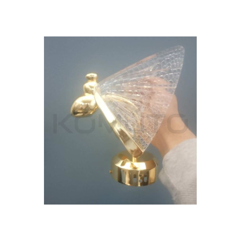 Kinkiet glamour Bee Motyl złoty 18 urokliwy romantyczny