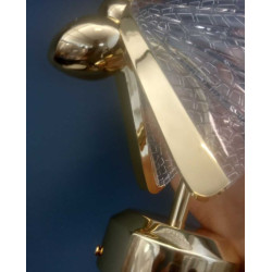 Kinkiet glamour Bee Motyl złoty 18 urokliwy romantyczny