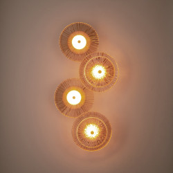 Dekoracyjny KINKIET LUXIO-4 LED BURSZTYNOWY