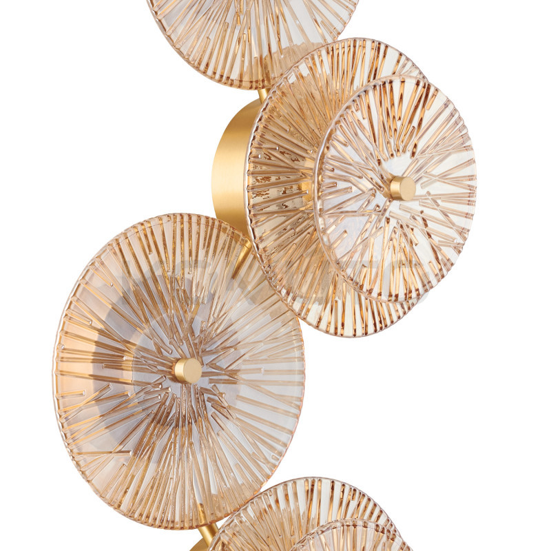 Dekoracyjny KINKIET LUXIO-4 LED BURSZTYNOWY