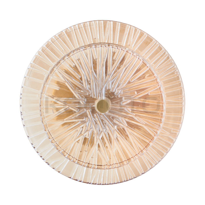 Dekoracyjny kinkiet LUXIO 1 LED BURSZTYNOWY