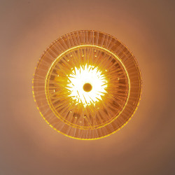 Dekoracyjny kinkiet LUXIO 1 LED BURSZTYNOWY