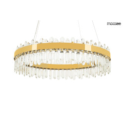 Kryształowa lampa wisząca glamour AMIRA 100 złota