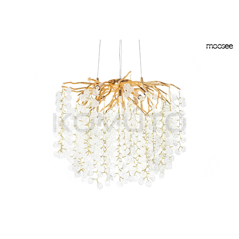 Lampa wisząca glamour RIVIERA 60 jemioła złota nowoczesna