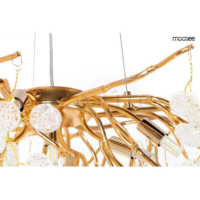 Lampa wisząca glamour RIVIERA 60 jemioła złota nowoczesna Lampa wisząca glamour RIVIERA 60 jemioła złota nowoczesna