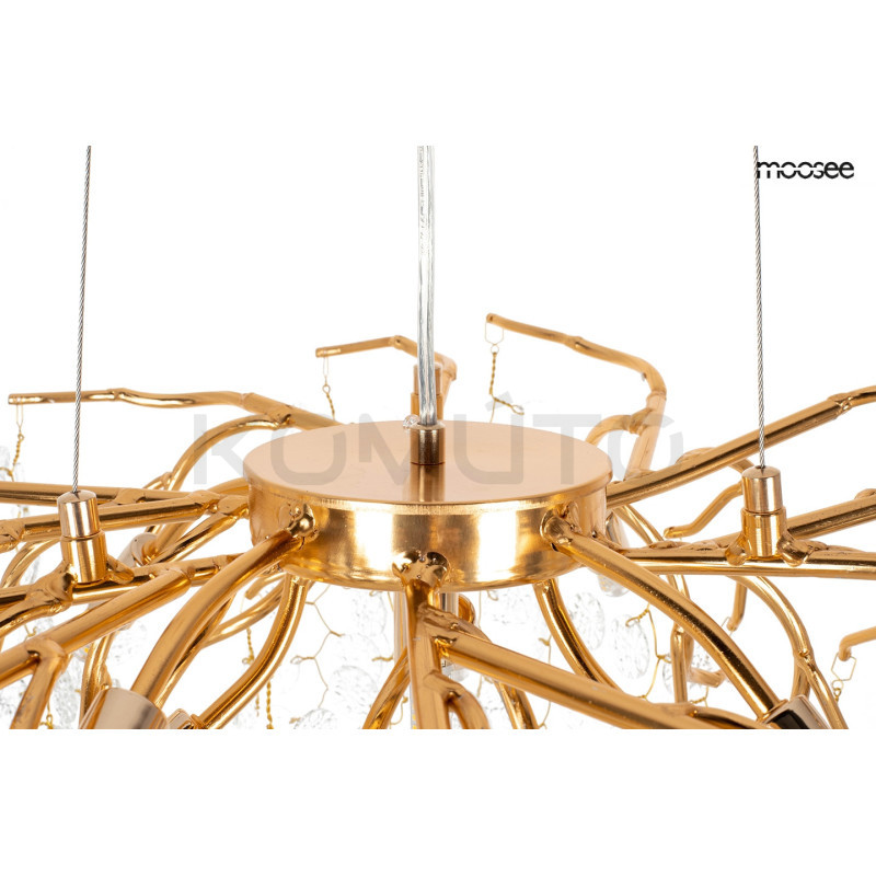 Lampa wisząca glamour RIVIERA 60 jemioła złota nowoczesna Lampa wisząca glamour RIVIERA 60 jemioła złota nowoczesna