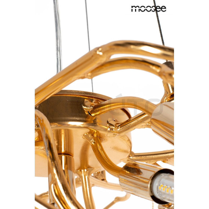 Lampa wisząca glamour RIVIERA 80 jemioła złota Lampa wisząca glamour RIVIERA 80 jemioła złota