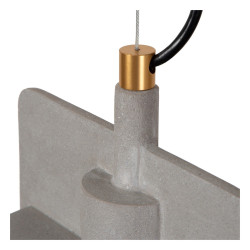 Betonowa lampa wisząca Bat szara Betonowa lampa wisząca Bat szara