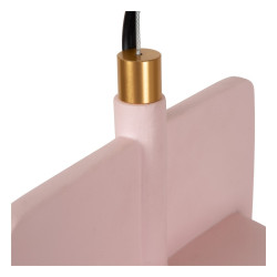 Betonowa lampa wisząca Bat różowa loft boho Betonowa lampa wisząca Bat różowa loft boho