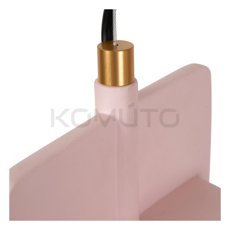 Betonowa lampa wisząca Bat różowa loft boho Betonowa lampa wisząca Bat różowa loft boho