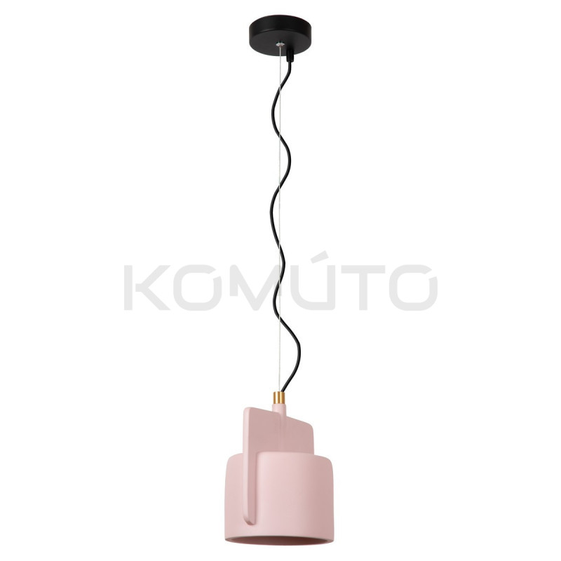 Betonowa lampa wisząca Bat różowa loft boho Betonowa lampa wisząca Bat różowa loft boho