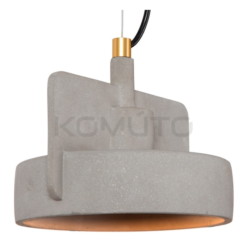 Betonowa lampa wisząca Bat potrójna kolorowa rustykalna Betonowa lampa wisząca Bat potrójna kolorowa rustykalna