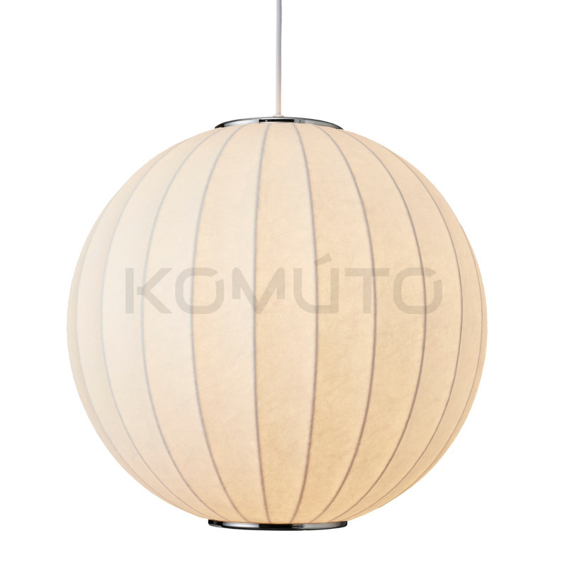 LAMPA WISZĄCA SILK BIAŁA 30 z jedwabiu kula LAMPA WISZĄCA SILK BIAŁA 30 z jedwabiu kula